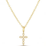 Beloved - Gold Cross Necklace - EMET | Personalized Hebrew Jewelry, Name Necklaces & Faith-Inspired Designs