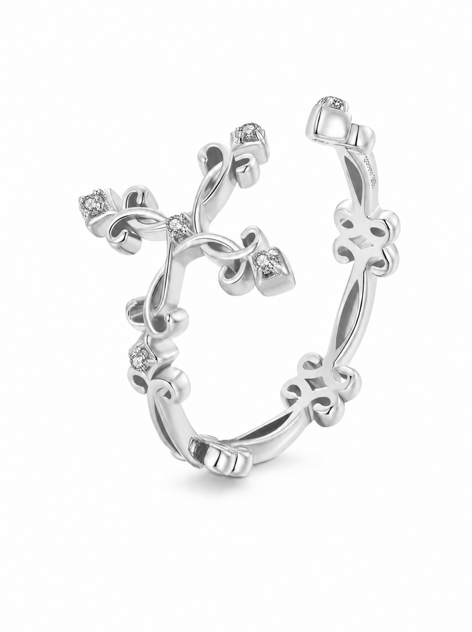 Cross RIng (Definir nome) - EMET | Personalized Hebrew Jewelry, Name Necklaces & Faith-Inspired Designs