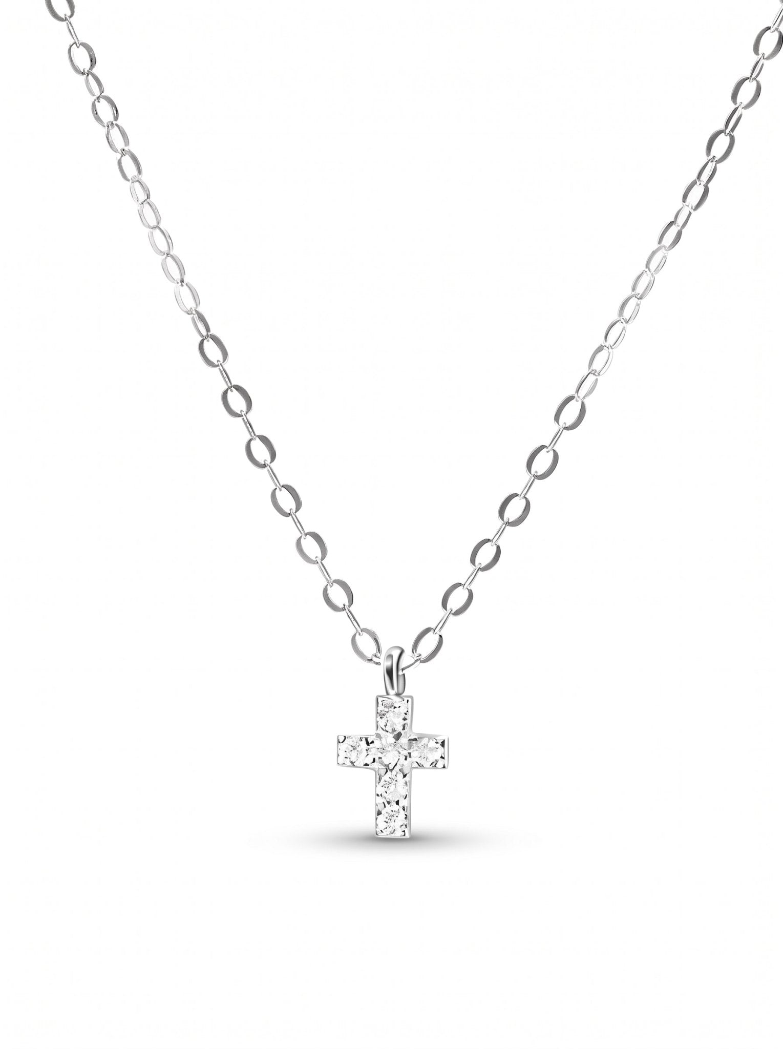 Grace - Gold Cross Necklace - EMET | Personalized Hebrew Jewelry, Name Necklaces & Faith-Inspired Designs