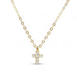 Grace - Gold Cross Necklace - EMET | Personalized Hebrew Jewelry, Name Necklaces & Faith-Inspired Designs