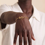 Messianic Seal - Gold Bracelet - EMET | Personalized Hebrew Jewelry, Name Necklaces & Faith-Inspired Designs