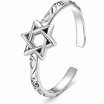 Ring Estrela de Davi (Definir nome) - EMET | Personalized Hebrew Jewelry, Name Necklaces & Faith-Inspired Designs