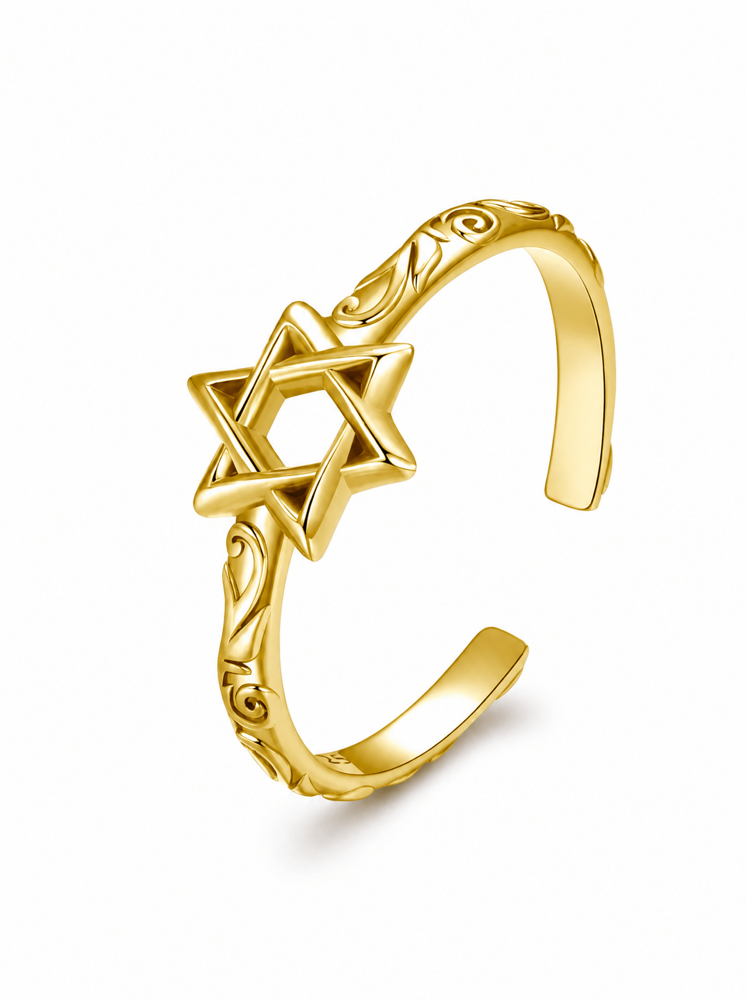 Ring Estrela de Davi (Definir nome) - EMET | Personalized Hebrew Jewelry, Name Necklaces & Faith-Inspired Designs