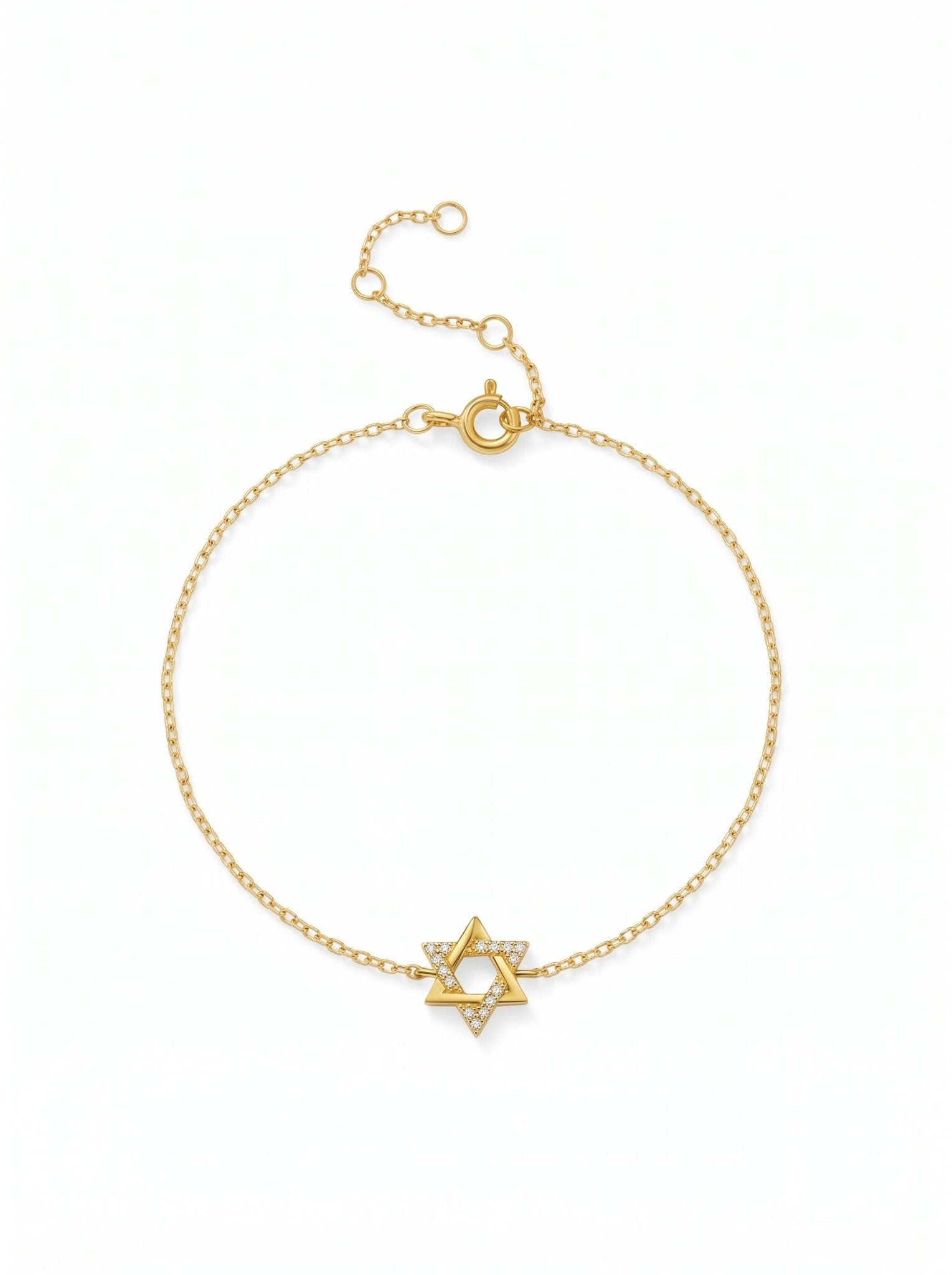 Star of David - Gold Bracelet - EMET | Personalized Hebrew Jewelry, Name Necklaces & Faith-Inspired Designs