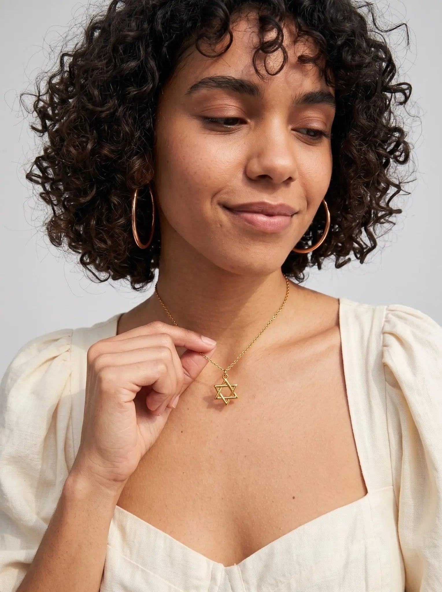 Star of David - Gold Interwoven Necklace - EMET
