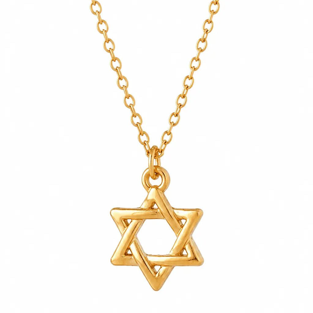 Star of David - Gold Interwoven Necklace - EMET