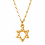 Star of David - Gold Interwoven Necklace - EMET