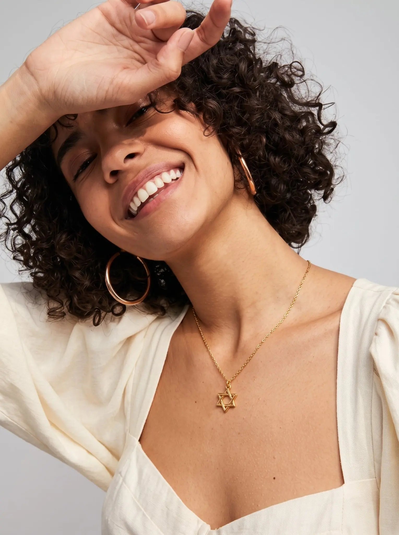 Star of David - Gold Interwoven Necklace - EMET