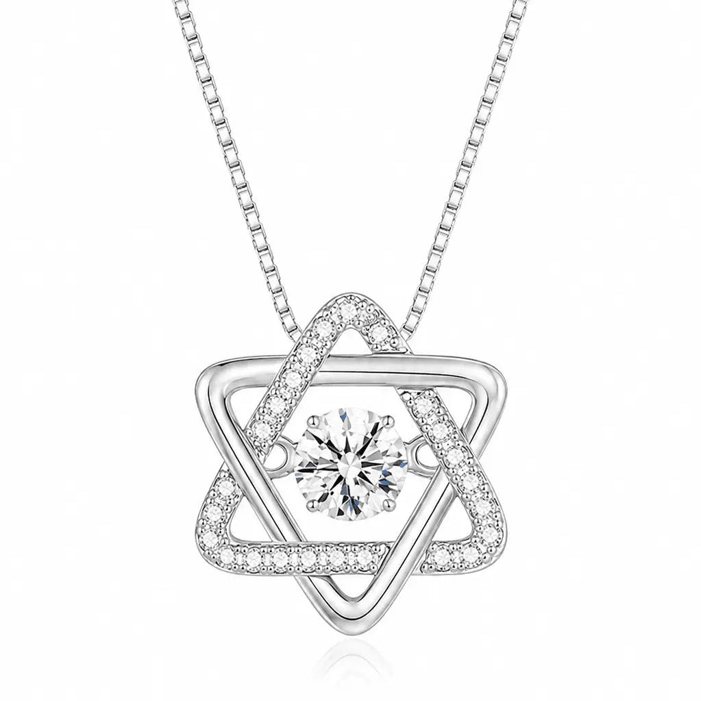 Star of David Necklace with Cubic Zirconia - EMET