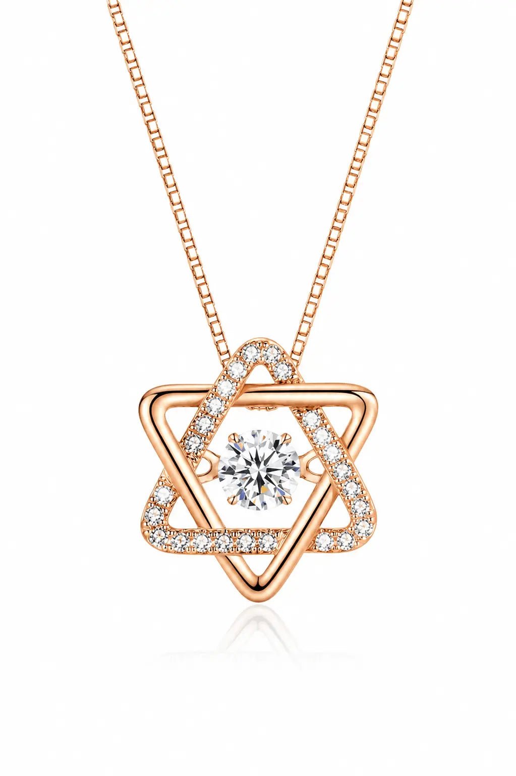 Star of David Necklace with Cubic Zirconia - EMET