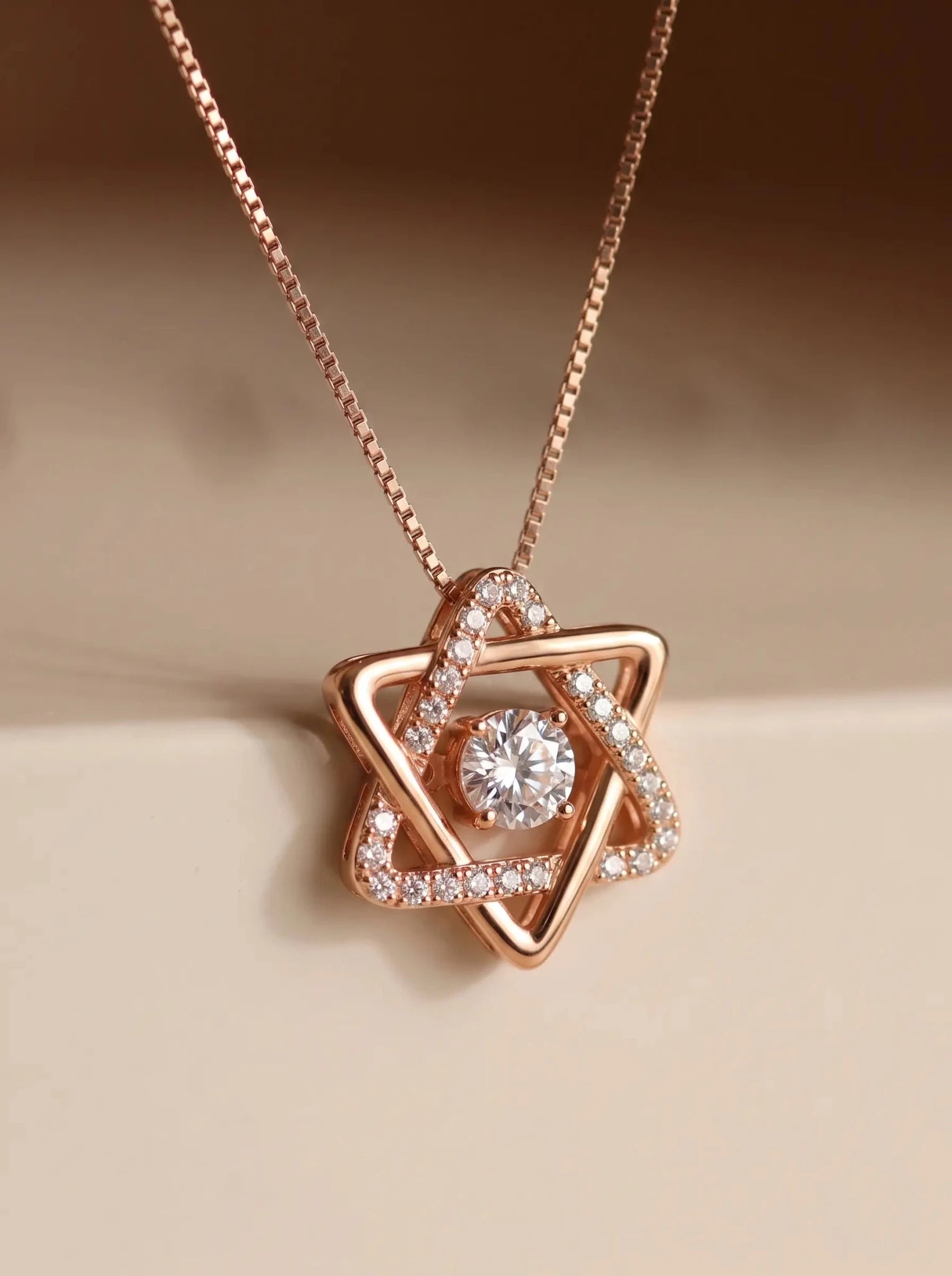 Star of David Necklace with Cubic Zirconia - EMET